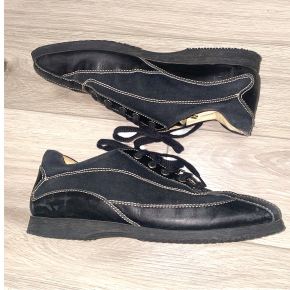 The walking company black leather walking shoes sz 39 eu 8/8.5 us euc - Picture 5 of 5